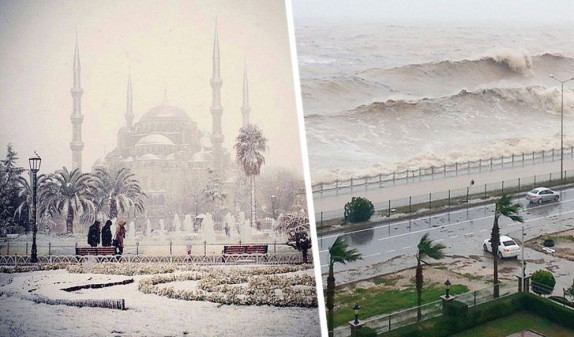Թուրքիայի իշխանությունները հայտնել են սպասվող տորնադոների, հորդառատ անձրևների և վարարումների մասին